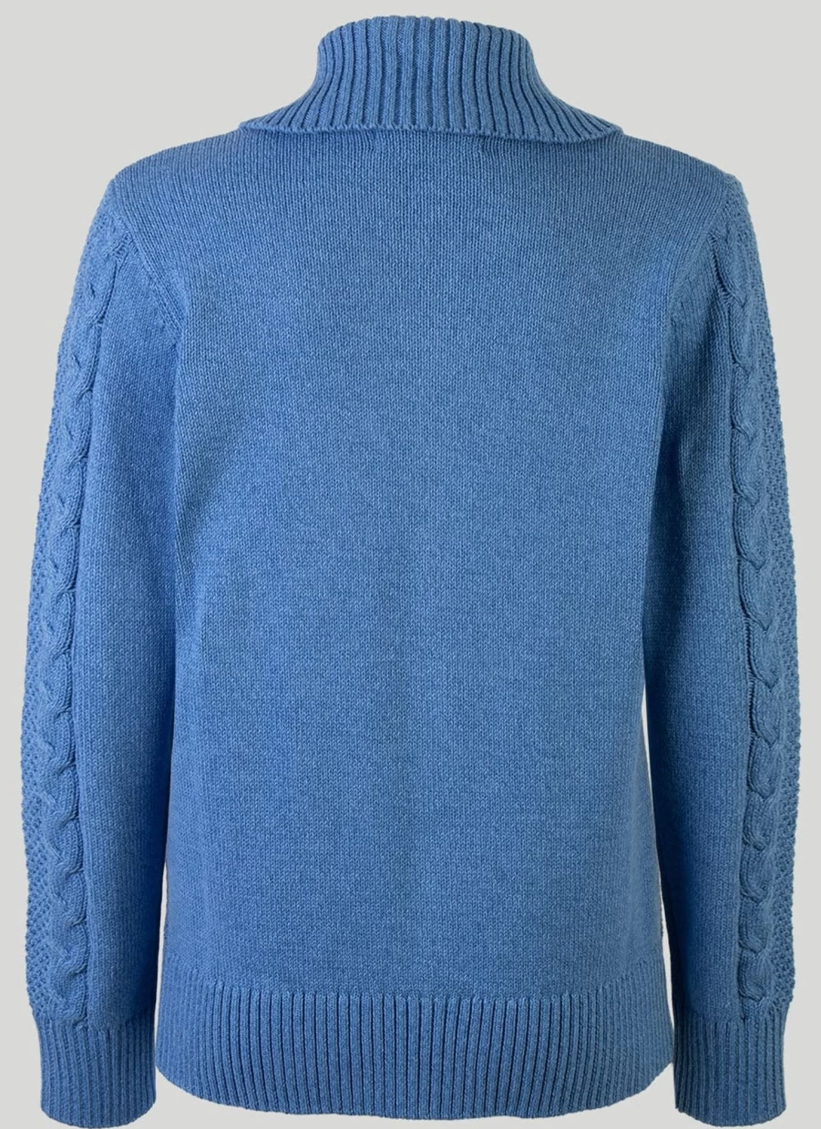 "Isle Women's Cotton Collared Cardigan - Soft Knit Sweater for Casual Wear"