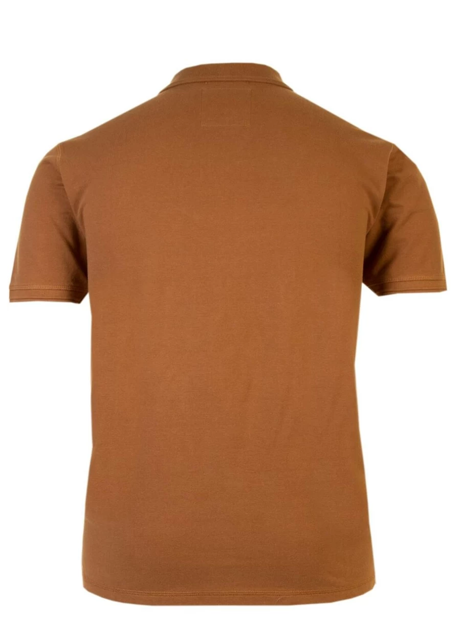 PG FIELD Men's Stylish Ochre Polo Shirt - Classic Fit Casual Top for Men