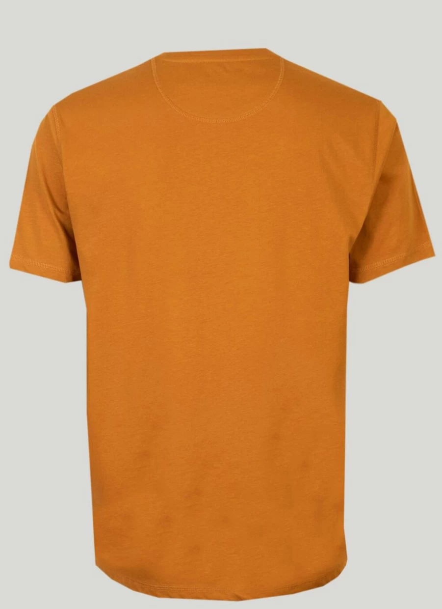 PG Field Men's Mustard Graphic Print T-Shirt - Stylish Casual Tee with Unique Design