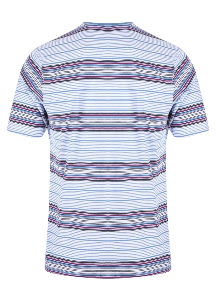 James Pringle Men's Stripe T-Shirt - Classic Cotton Casual Tee for Everyday Wear