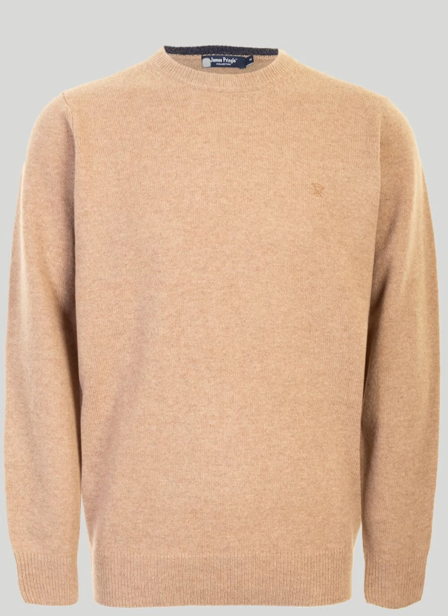 James Pringle Men's Machine Washable Lambswool Jumper - Soft Comfortable Knit Sweater