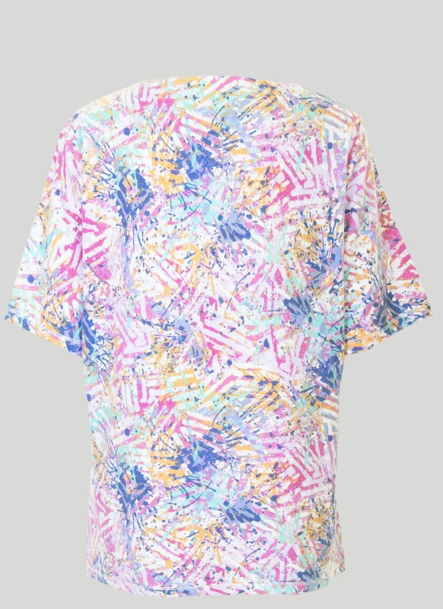 Honor Millburn Women's Stylish Print Top - Trendy Floral Casual Blouse for Everyday Wear