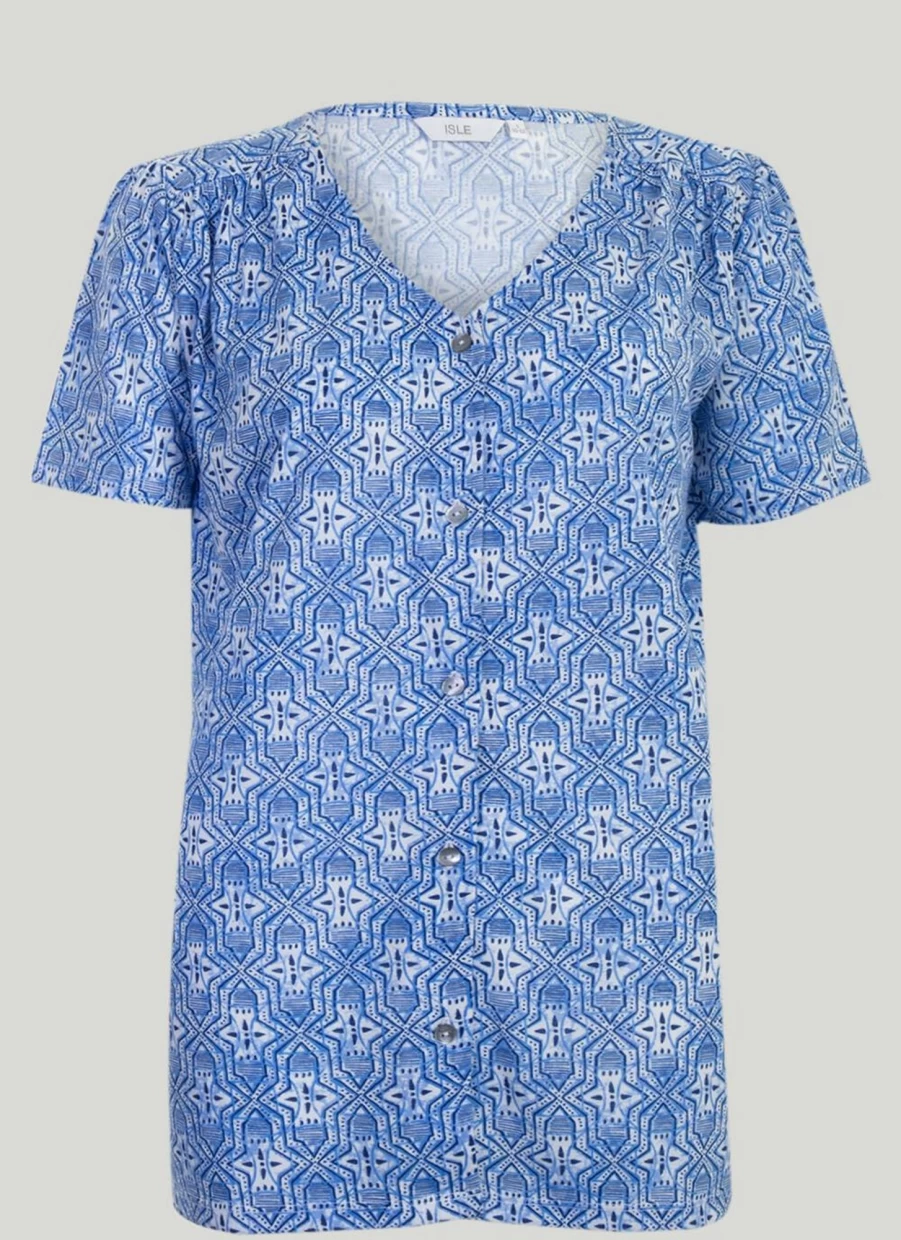 Isle Women's Graphic Print T-Shirt - Stylish Casual Tee for Everyday Wear