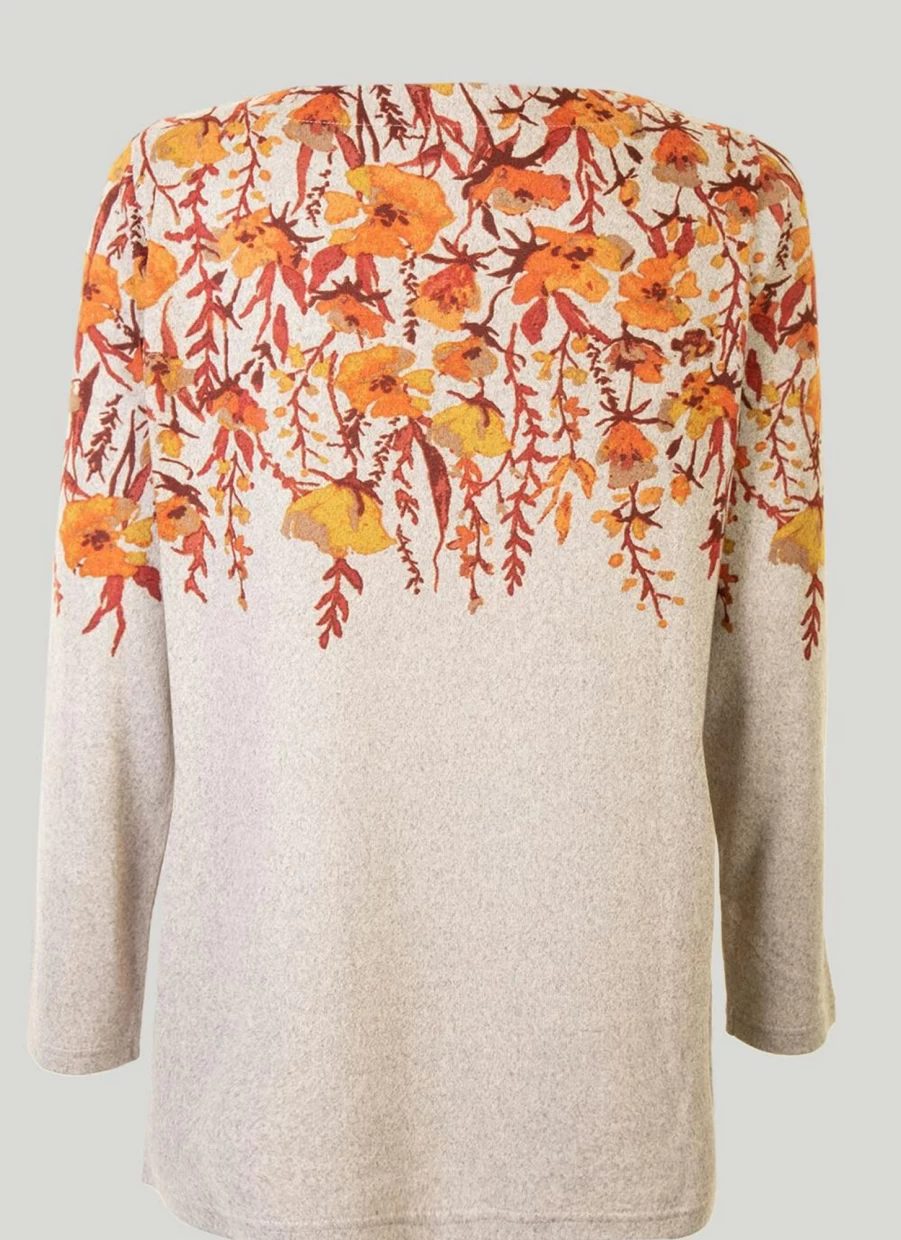 Isle Women's Stylish Stone Print Tunic Top - Elegant Casual Blouse for Women