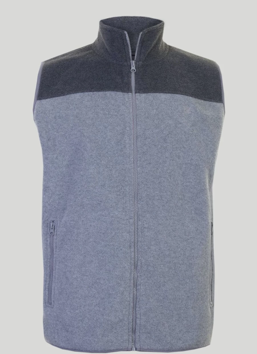 James Pringle Men's Contrast Fleece Gilet - Lightweight Warm Vest for Layering
