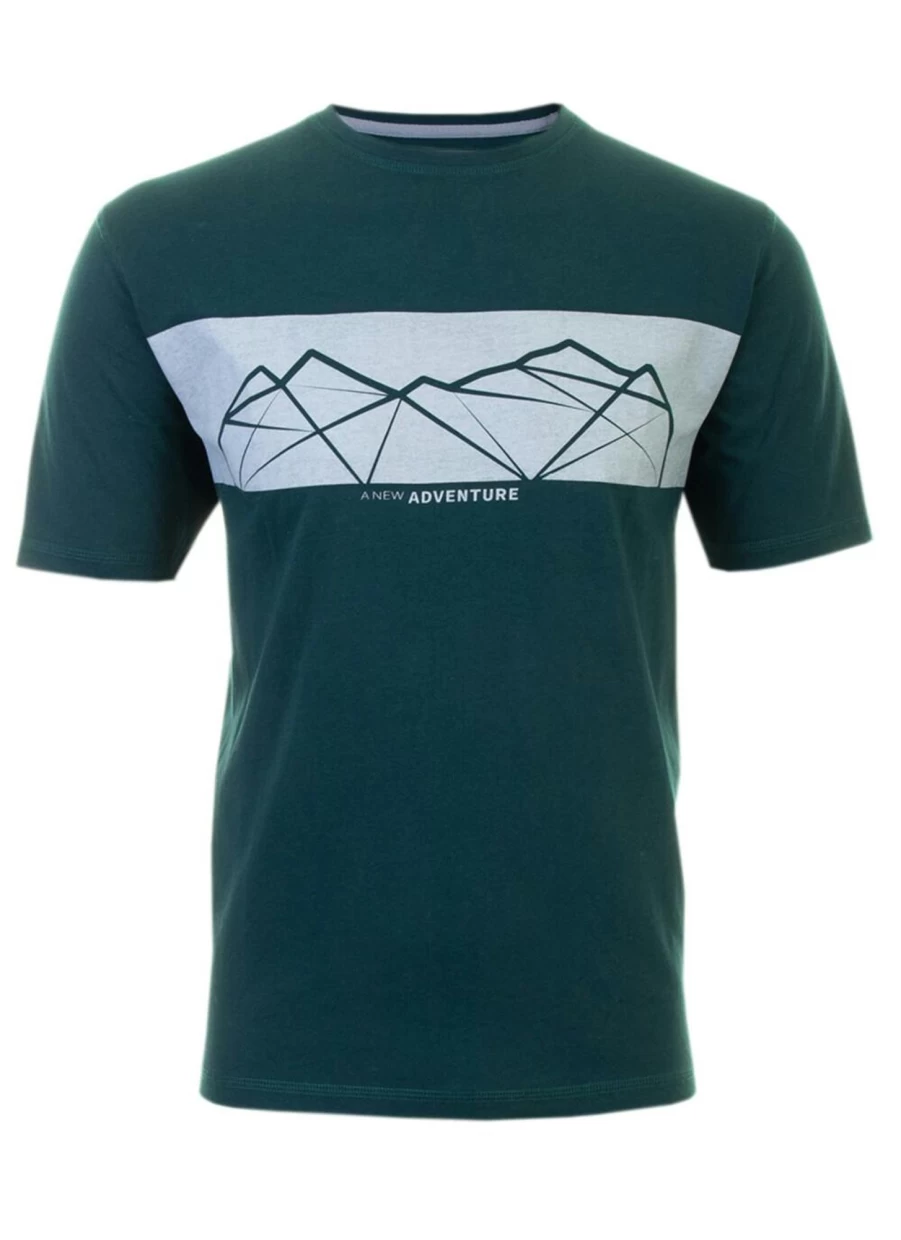 PG FIELD Men's Classic Crew Neck T-Shirt - Comfortable Cotton Tee for Casual Wear