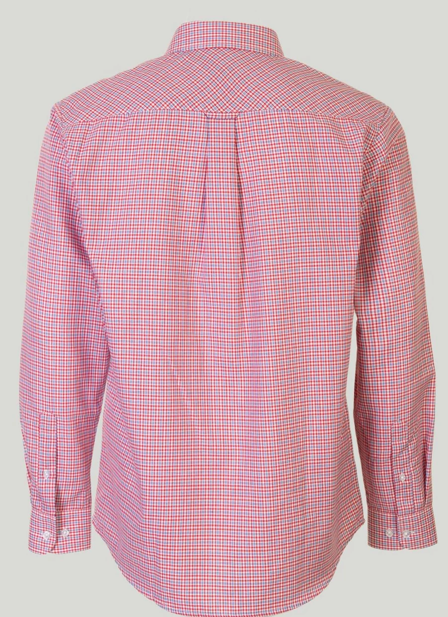 James Pringle Men's Long Sleeve Check Shirt - Classic Plaid Button-Up for Men