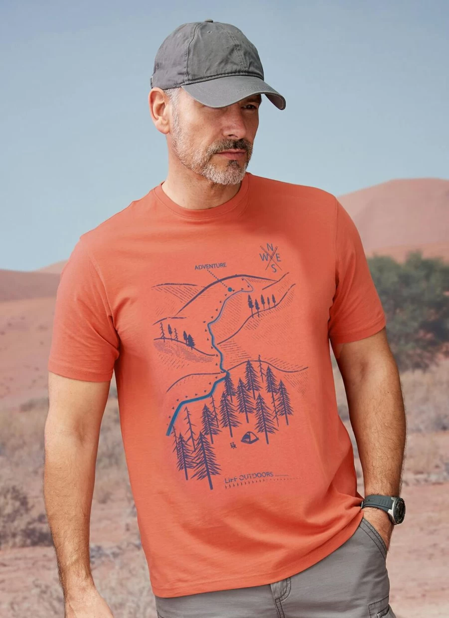 PG Field Men's Graphic Print T-Shirt - Stylish Casual Tee for Men