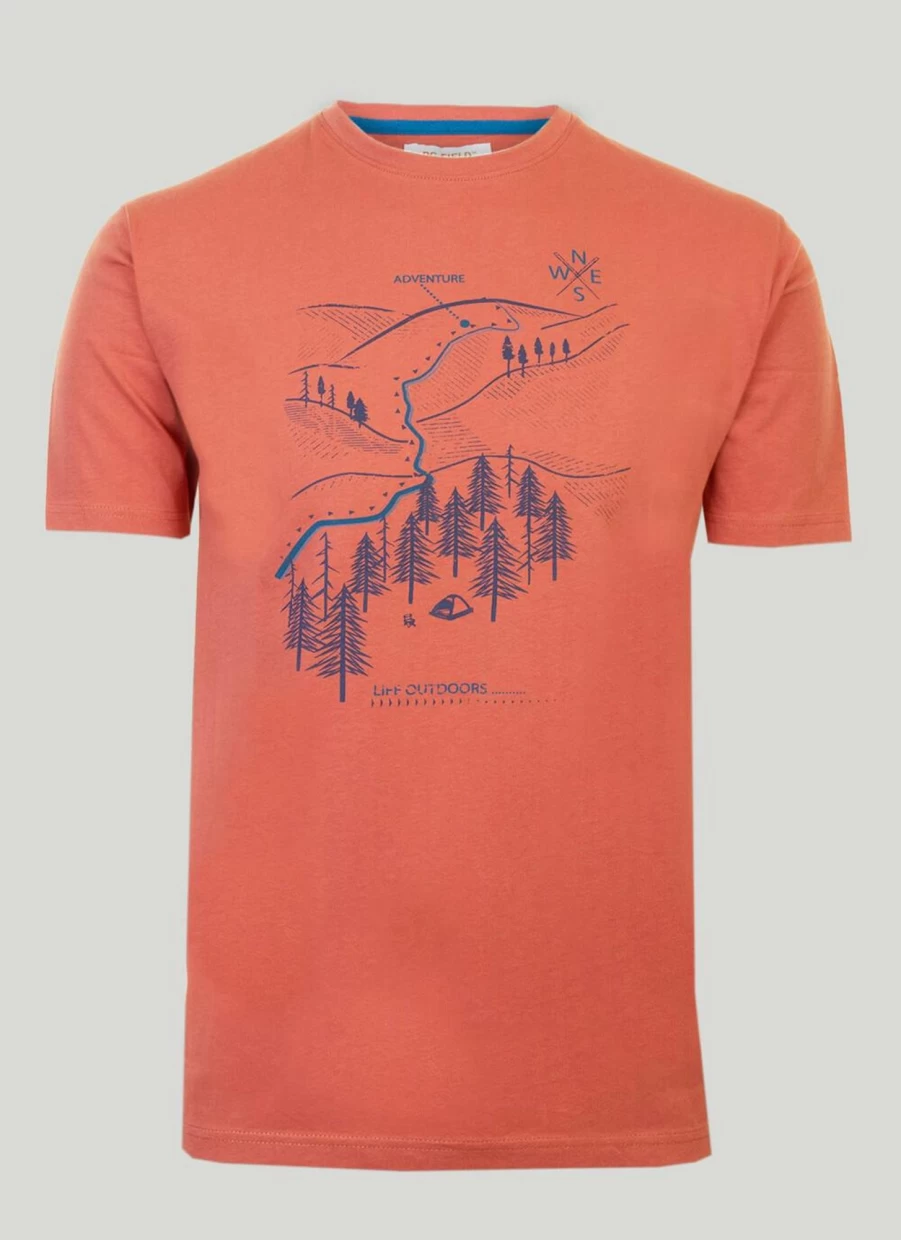 PG Field Men's Graphic Print T-Shirt - Stylish Casual Tee for Men
