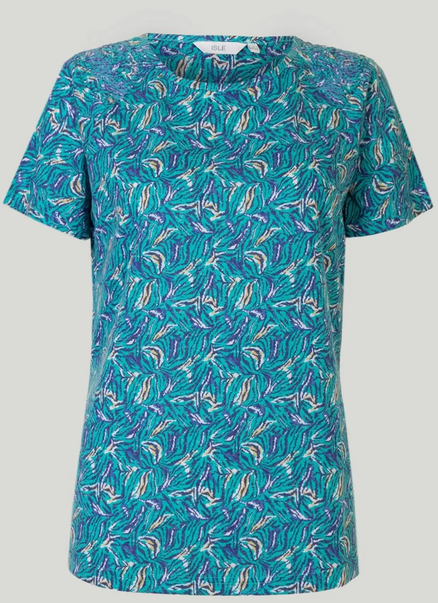 Isle Women's Graphic Print T-Shirt - Stylish Casual Tee for Everyday Wear