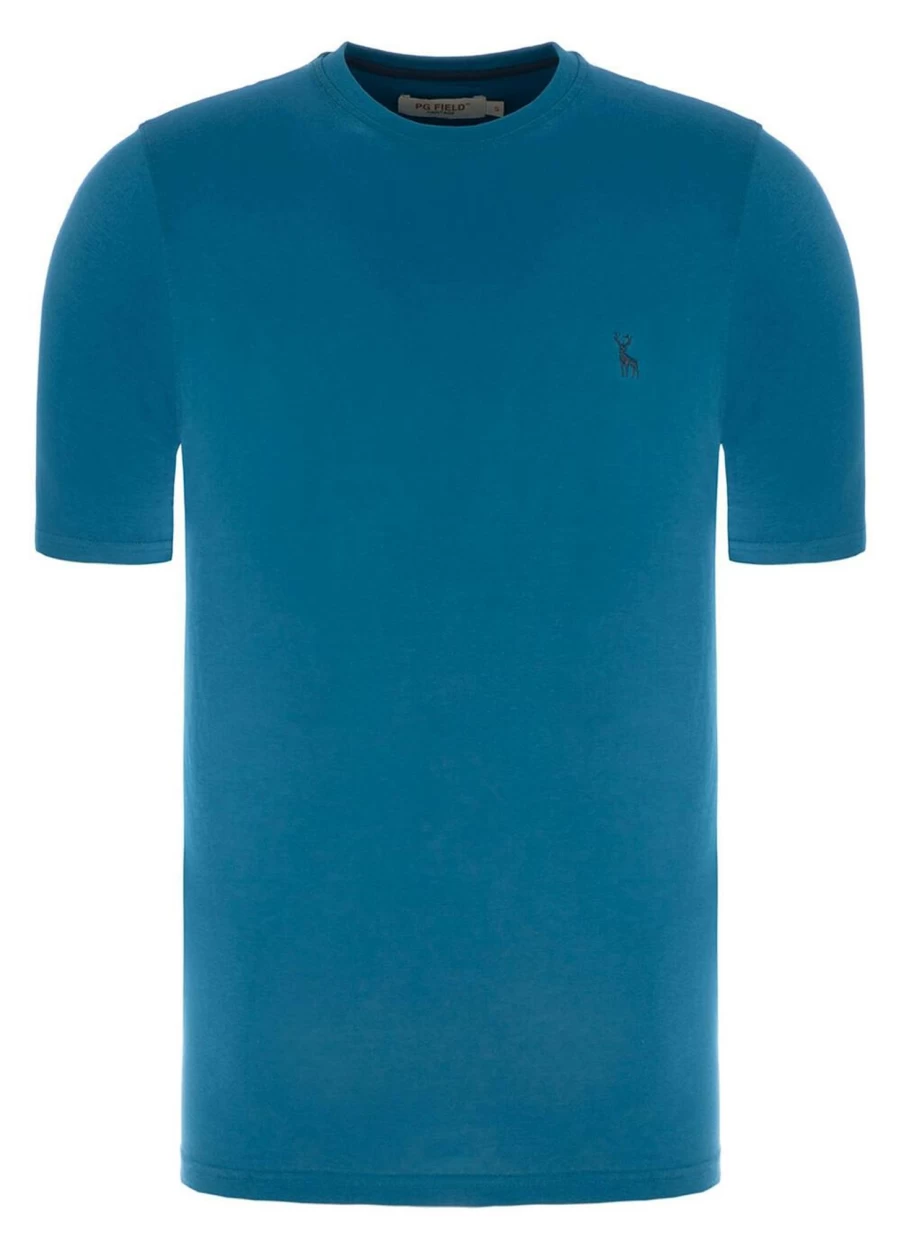 PG FIELD Men's Classic Crew Neck T-Shirt - Comfortable Cotton Casual Tee