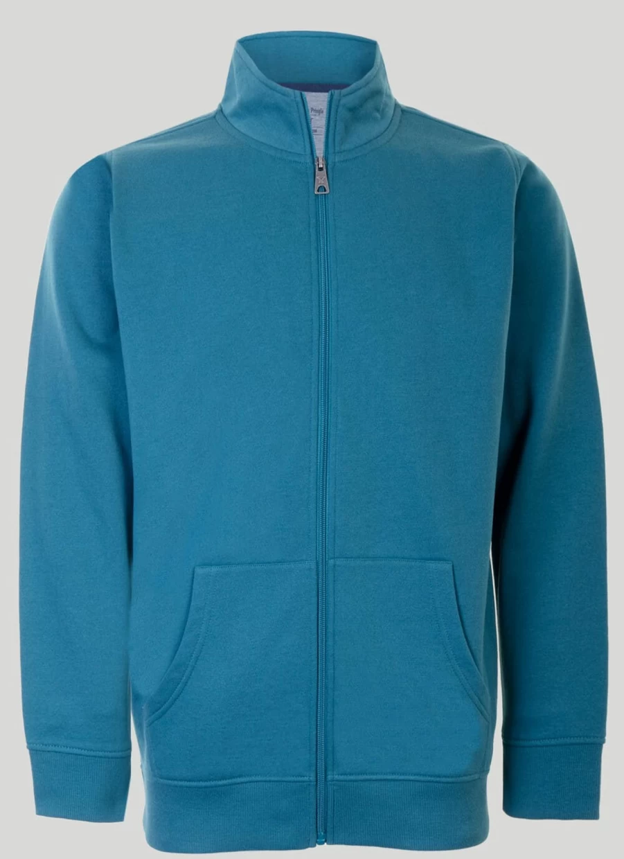 James Pringle Men's Teal Full Zip Sweatshirt - Comfortable Pullover Hoodie Top
