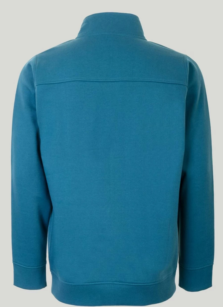 James Pringle Men's Teal Full Zip Sweatshirt - Comfortable Pullover Hoodie Top
