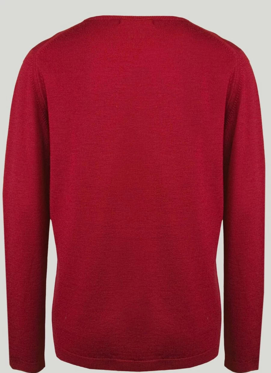 Isle Women's Merino Wool Crew Neck Jumper - Soft & Warm Knit Sweater