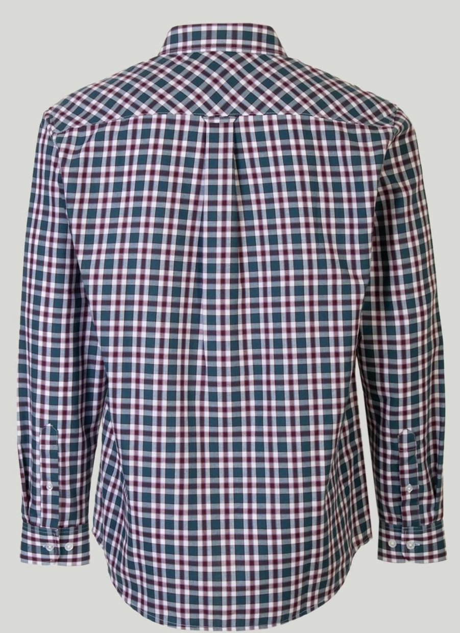 James Pringle Men's Long Sleeve Check Shirt - Classic Plaid Button-Up for Men