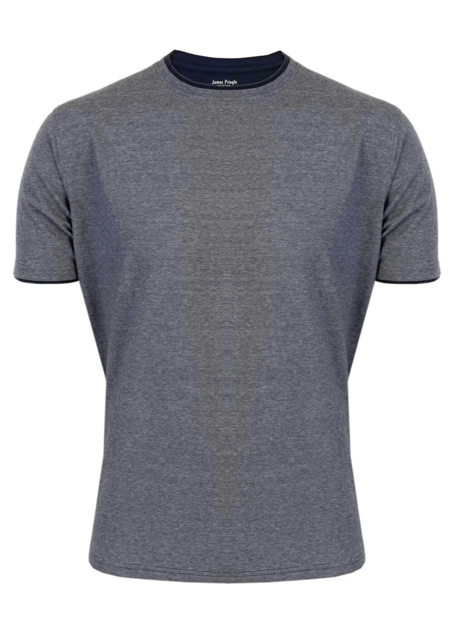 James Pringle Men's Crew Neck T-Shirt - Classic Cotton Comfort Tee