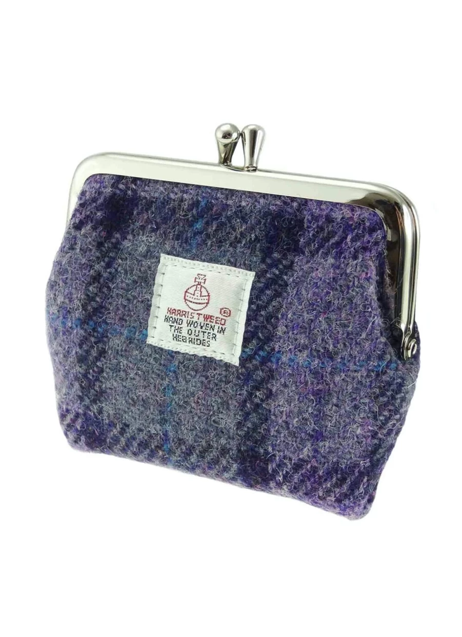 Harris Tweed Women's Clasp Purse - Classic Handbag with Vintage Charm