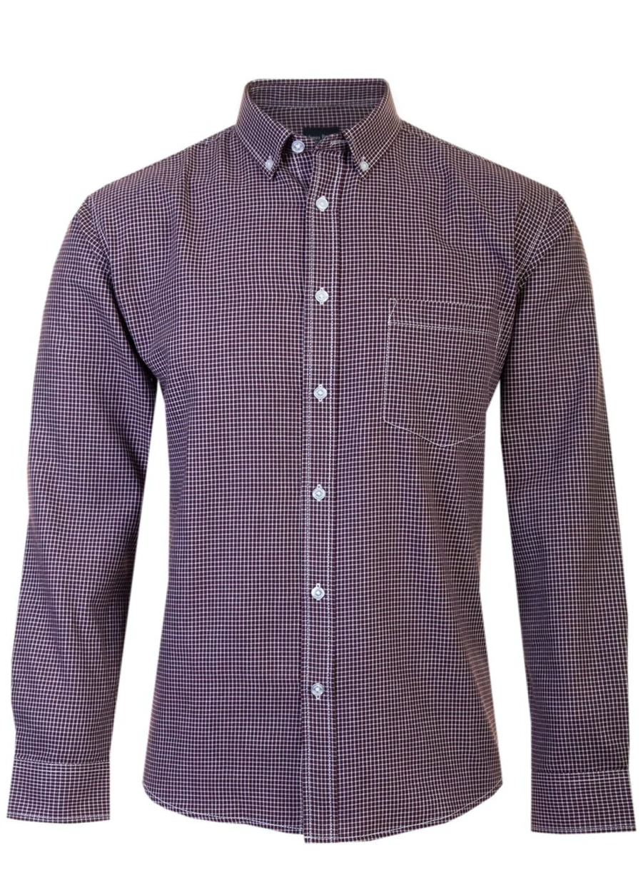 James Pringle Men's Classic Check Shirt - Premium Tartan Plaid Button-Up Shirt for Men
