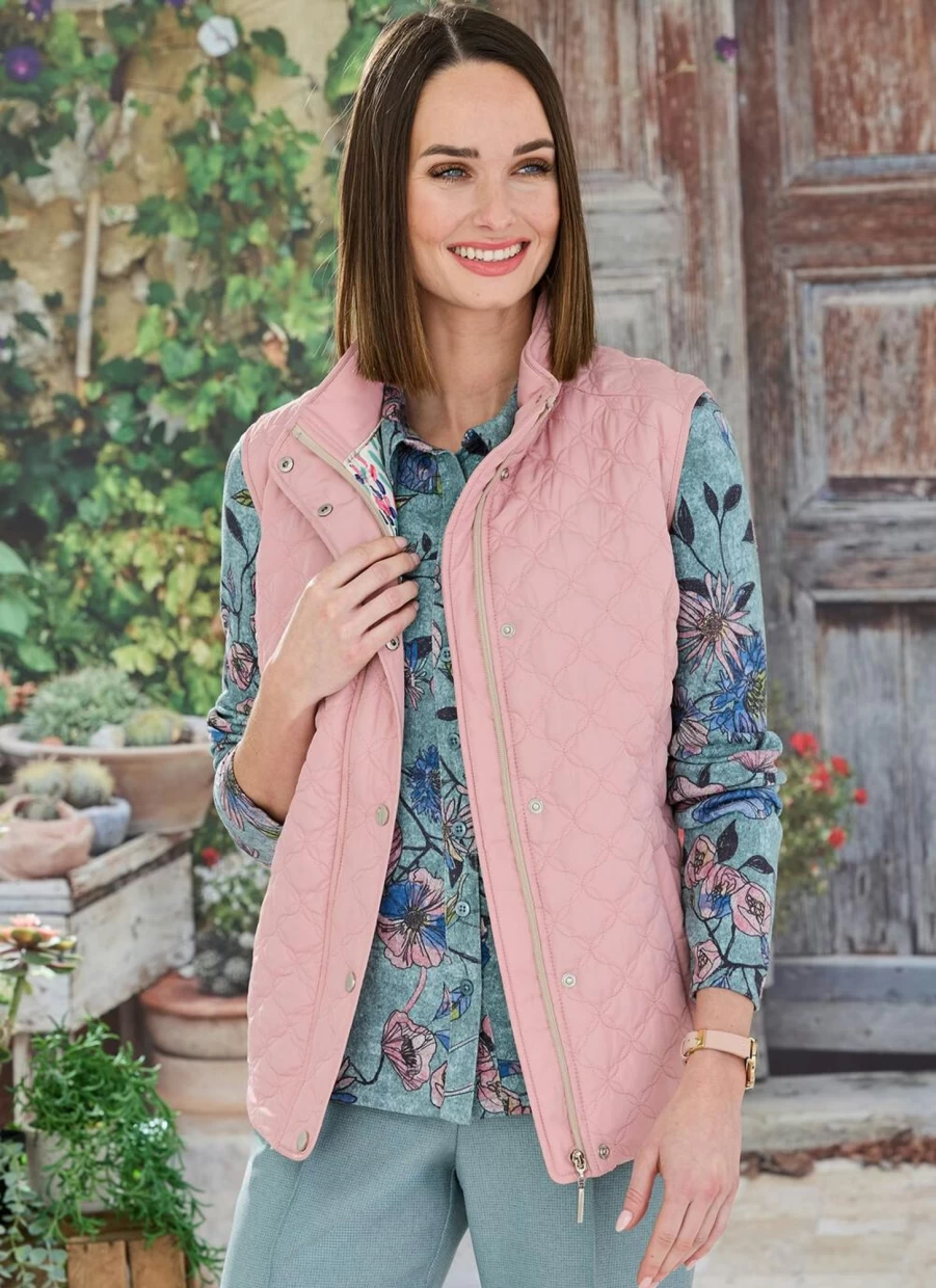 Honor Millburn Women's Quilted Gilet - Lightweight Warm Vest for Stylish Layering