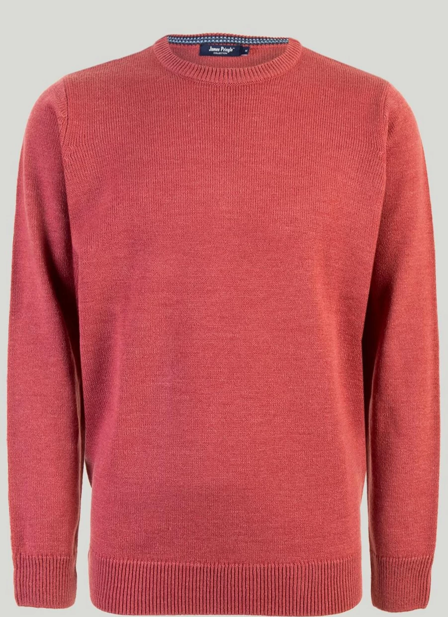 James Pringle Men's Crew Neck Jumper - Classic Knit Sweater for Men