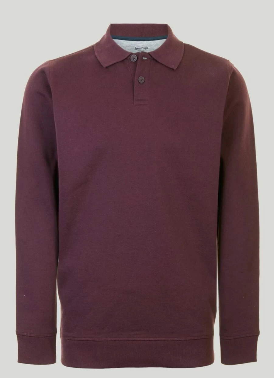 Men's James Pringle Polo Sweatshirt - Classic Cotton Blend Casual Top