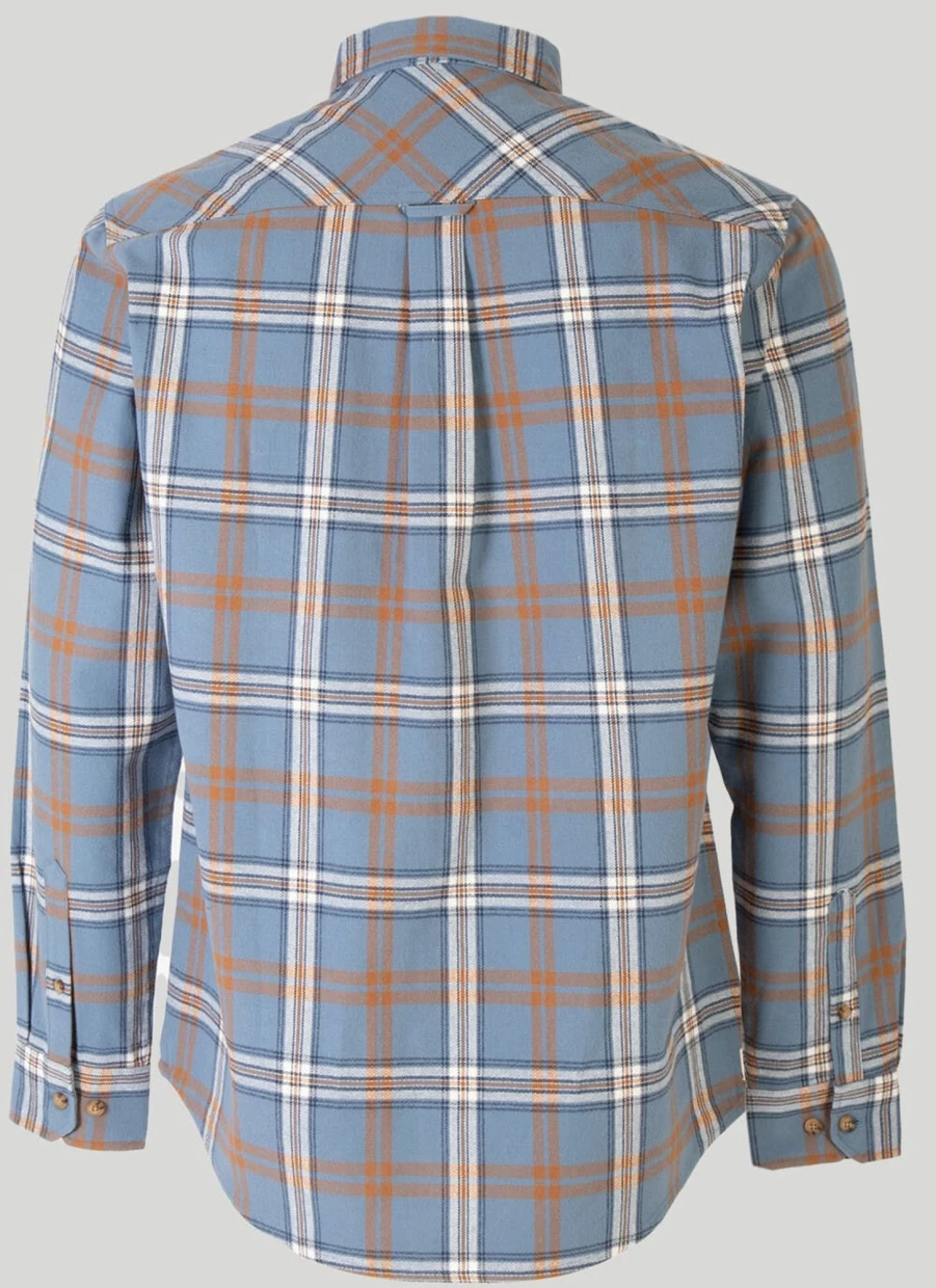 PG Field Men's Cotton Twill Checkered Shirt - Classic Plaid Button-Up for Casual Wear