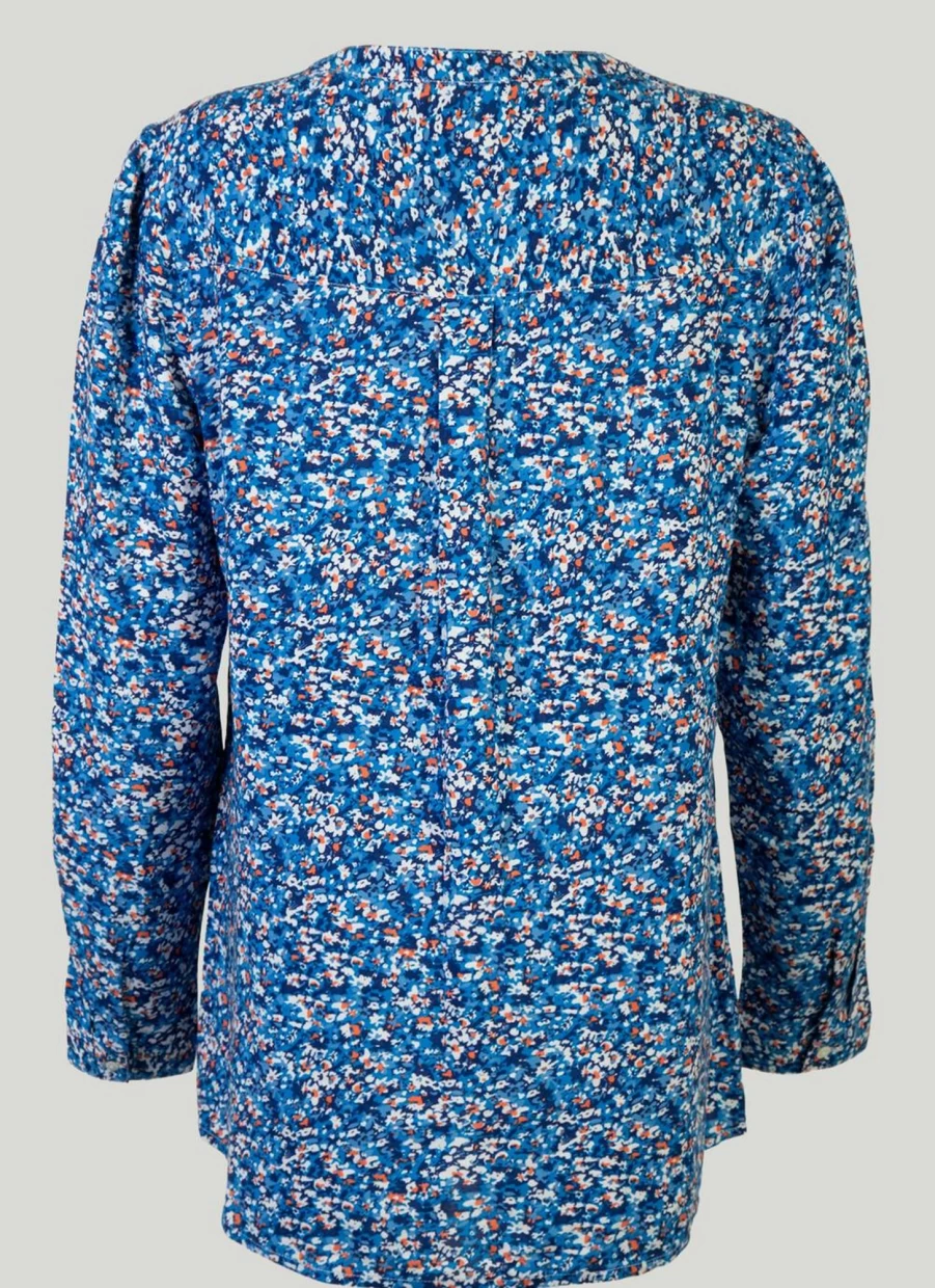 "Isle Women's Ditsy Print Blouse - Floral Chic Tops for Women"