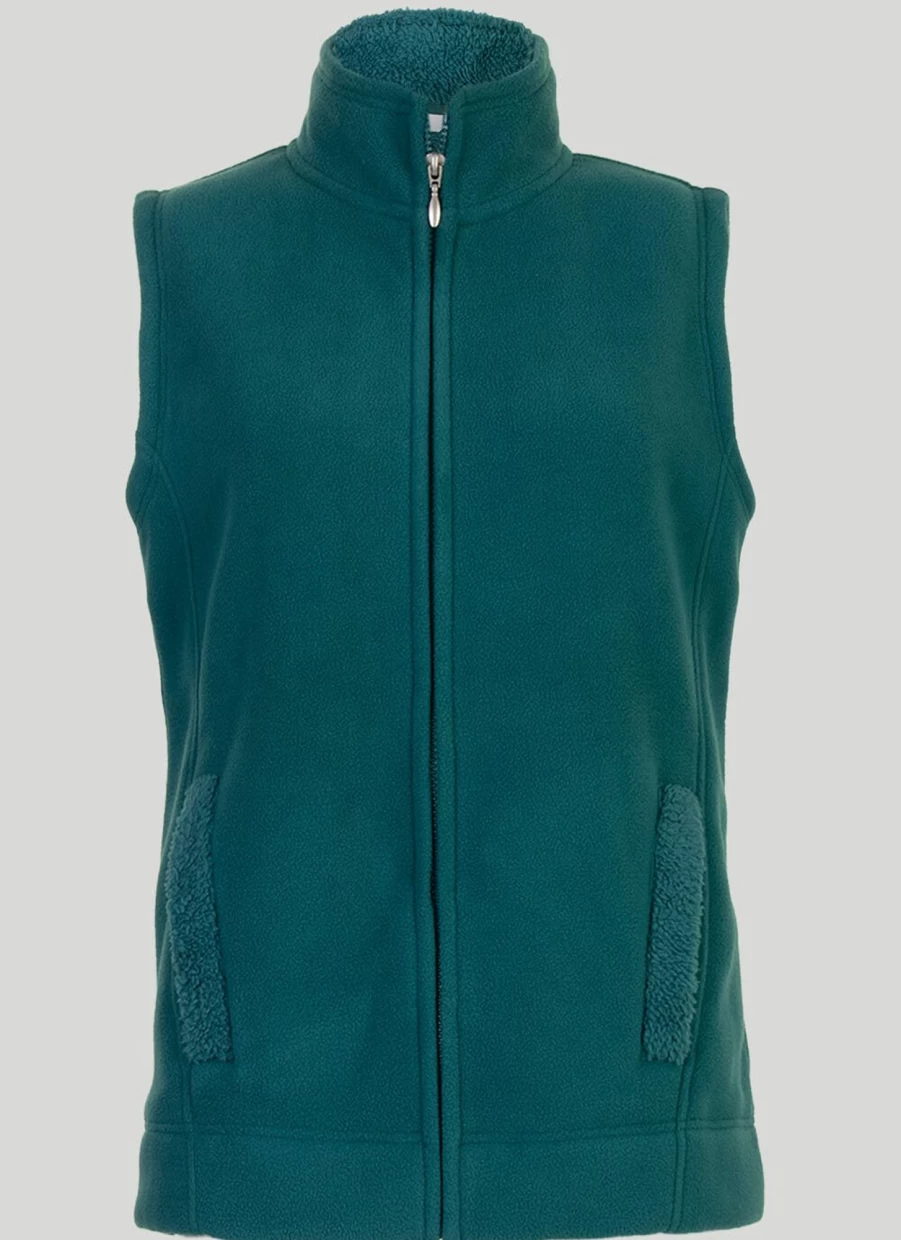 Isle Women's Fleece Gilet - Lightweight Warm Vest for Outdoor Activities