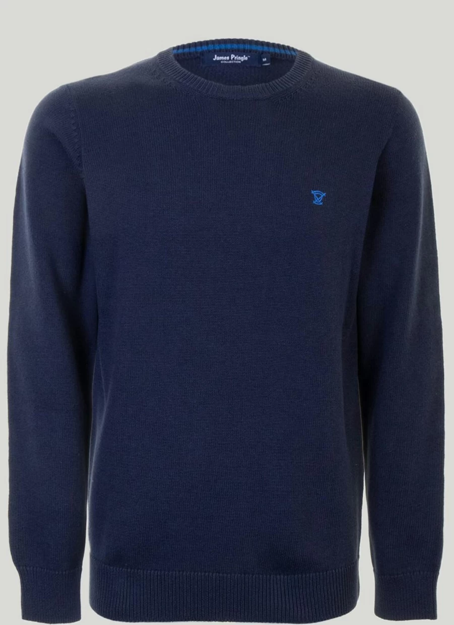 James Pringle Men's Cotton V-Neck Jumper - Soft Comfortable Knit Sweater