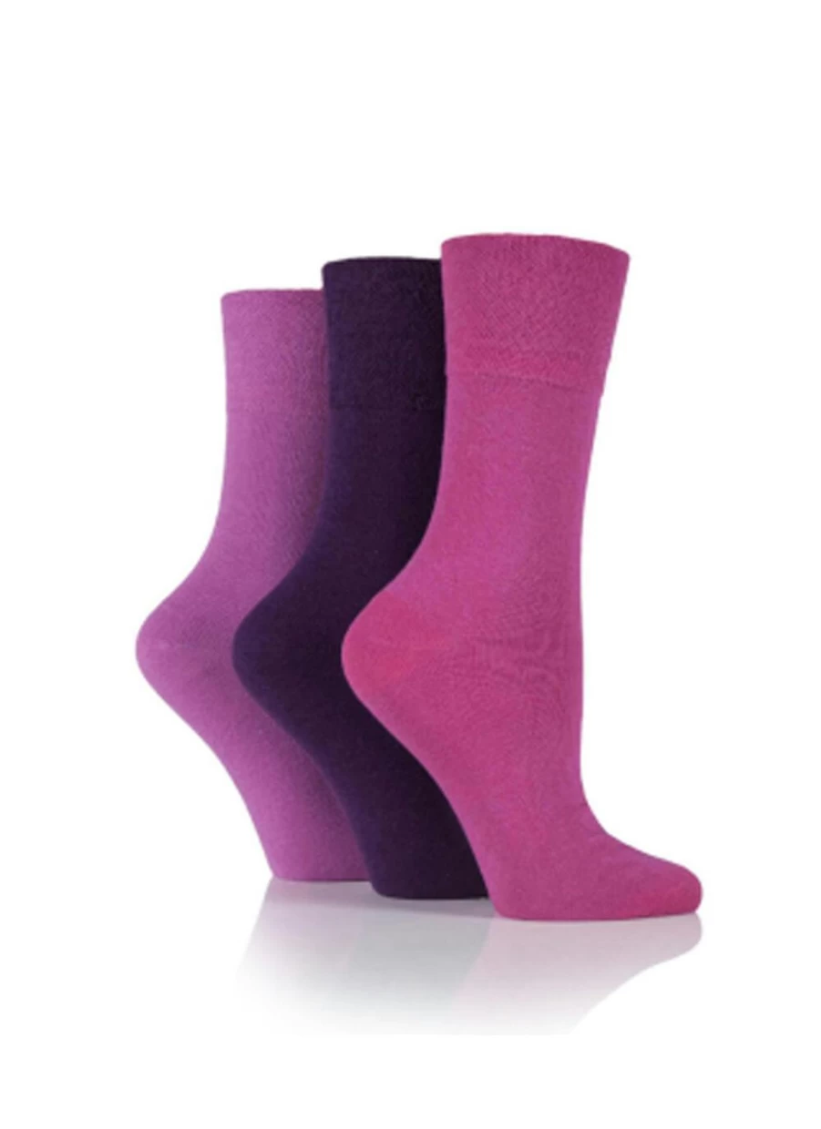 "Gentle Grip Women's 3 Pack Comfortable Breathable Socks for Everyday Wear"