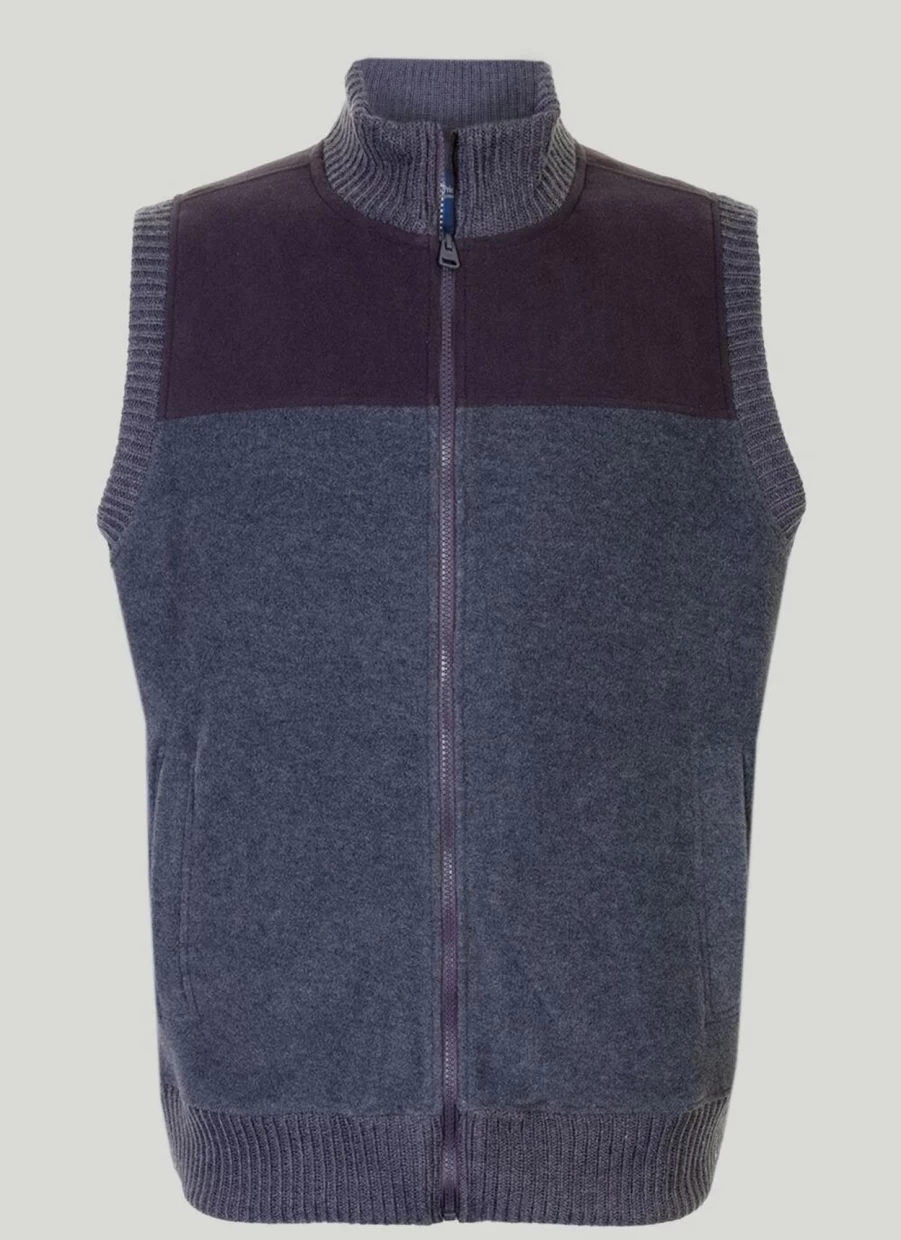 Men's James Pringle Fleece Padded Gilet - Warm Quilted Vest for Winter