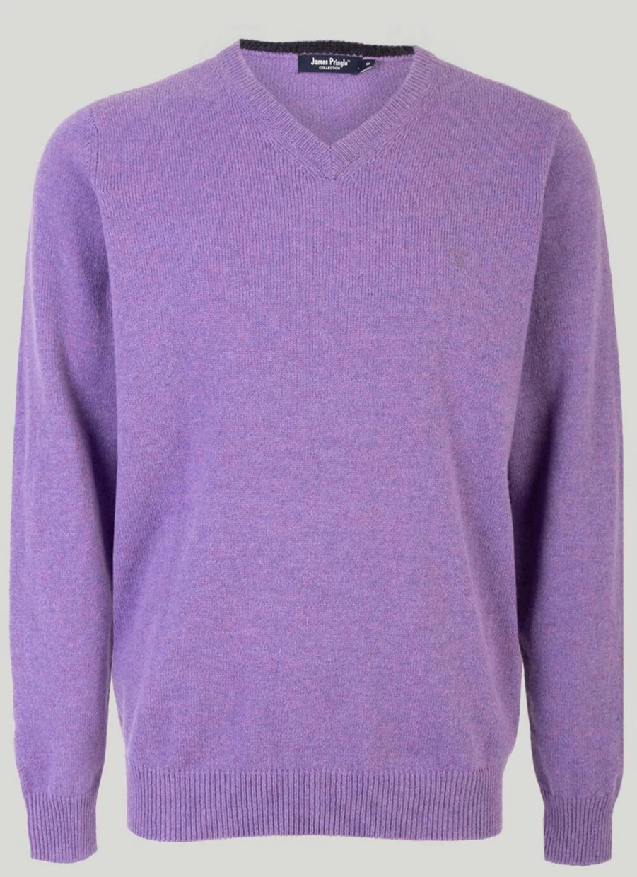 James Pringle Men's Machine Washable Lambswool Jumper - Soft & Durable Knit Sweater