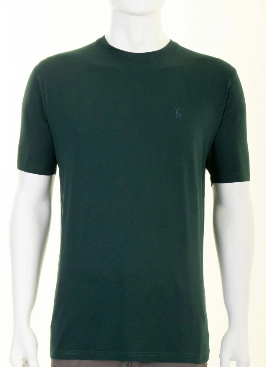 PG FIELD Men's Classic Crew Neck T-Shirt - Comfortable Cotton Tee for Casual Wear