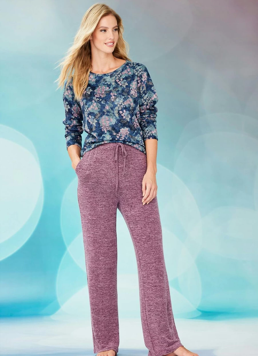 Women's Brushed Jersey Lounge Trousers by Isle Loungewear - Soft Comfort Pants for Relaxation