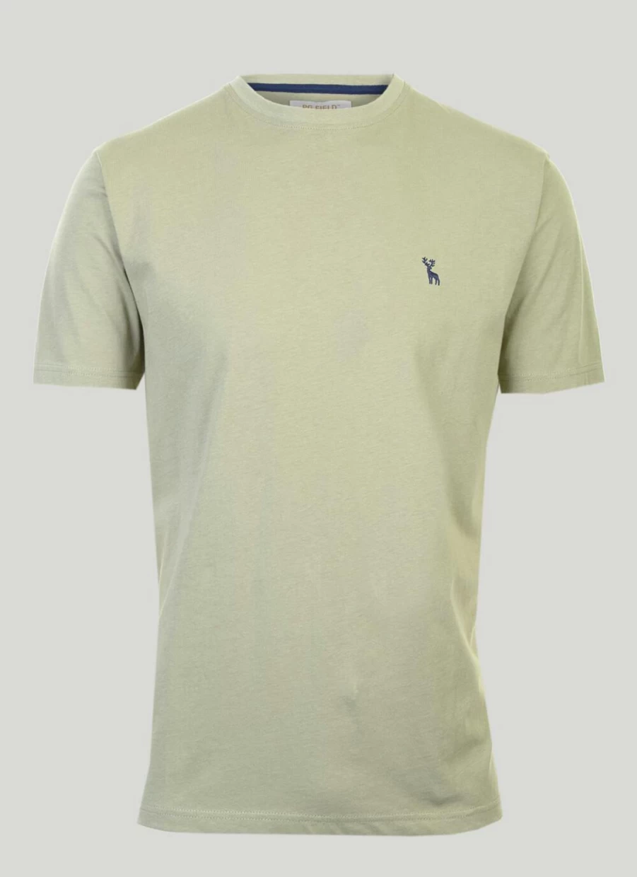 PG Field Men's Classic Crew Neck T-Shirt - Comfortable Cotton Tee for Casual Wear