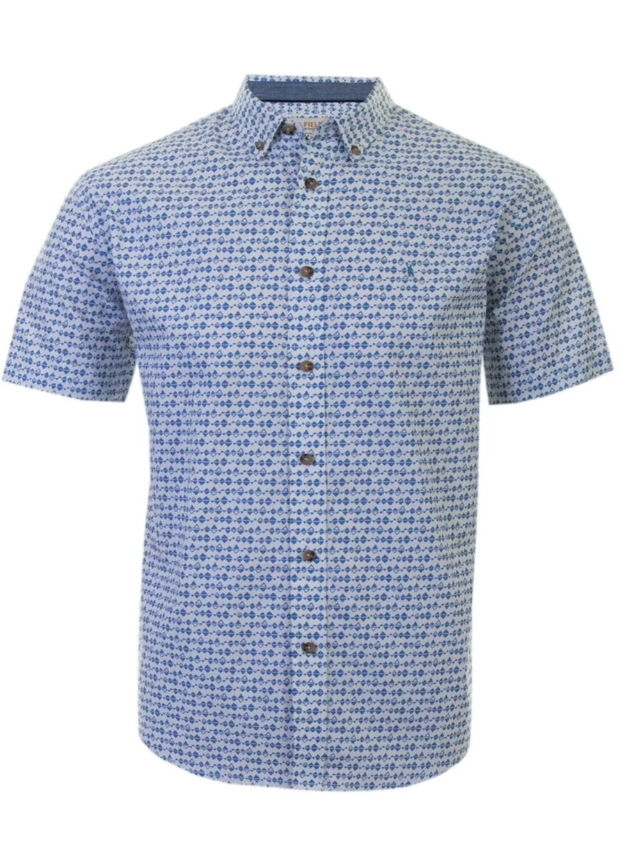 PG FIELD Men's Cotton Printed Casual Shirt - Stylish & Comfortable Design