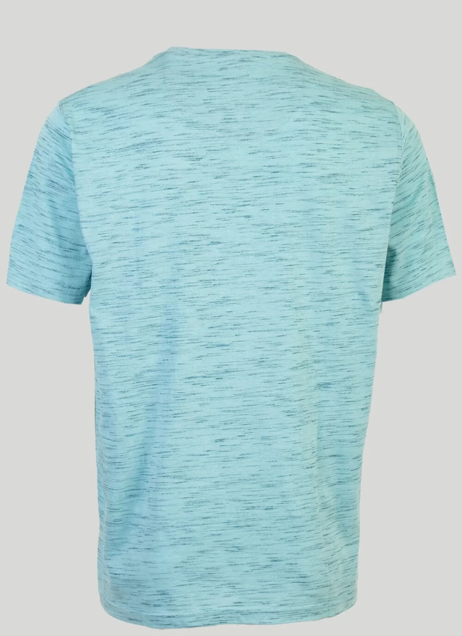 James Pringle Men's Space Dye Cotton T-Shirt - Comfort Fit Casual Tee