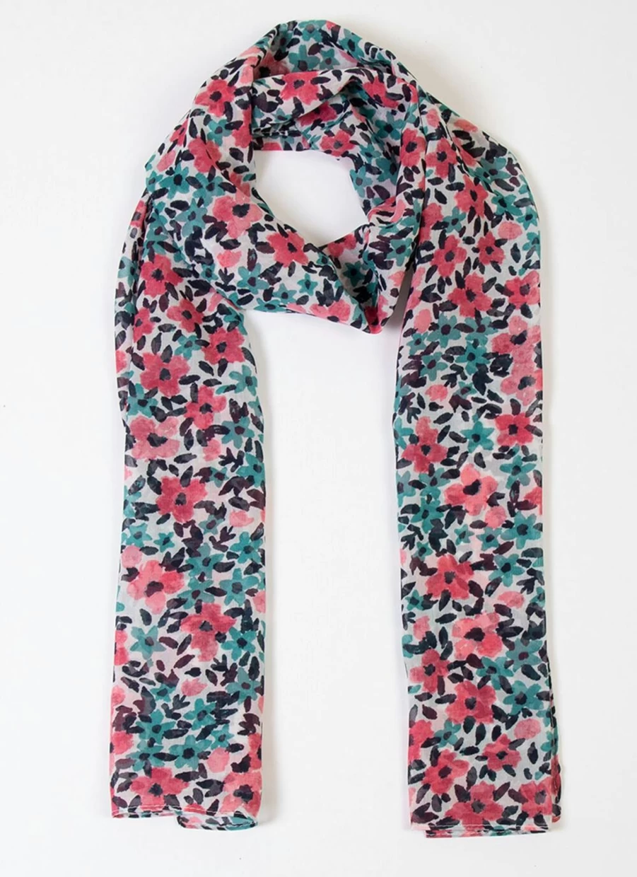 "Isle Women's Ditsy Floral Print Scarf - Soft Fashion Accessory for Everyday Style"