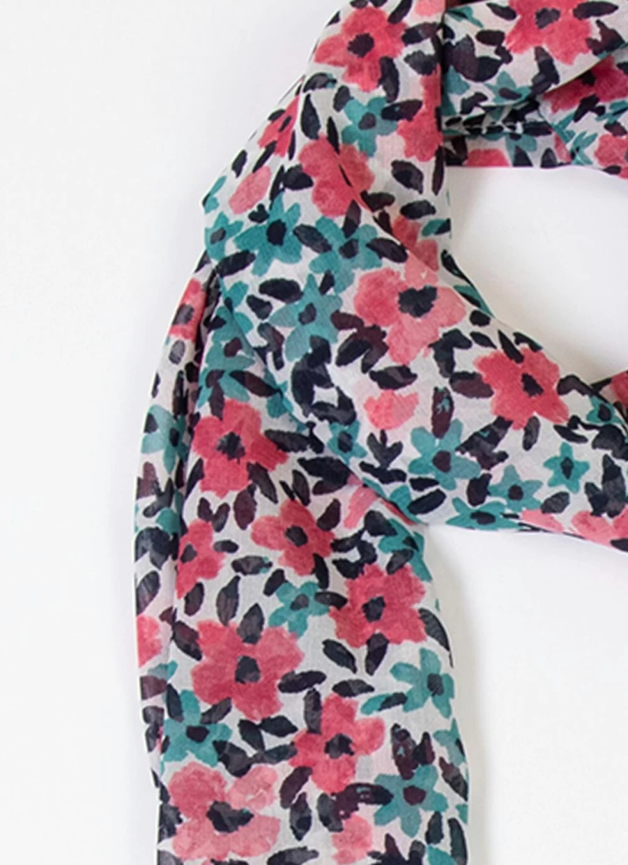 "Isle Women's Ditsy Floral Print Scarf - Soft Fashion Accessory for Everyday Style"