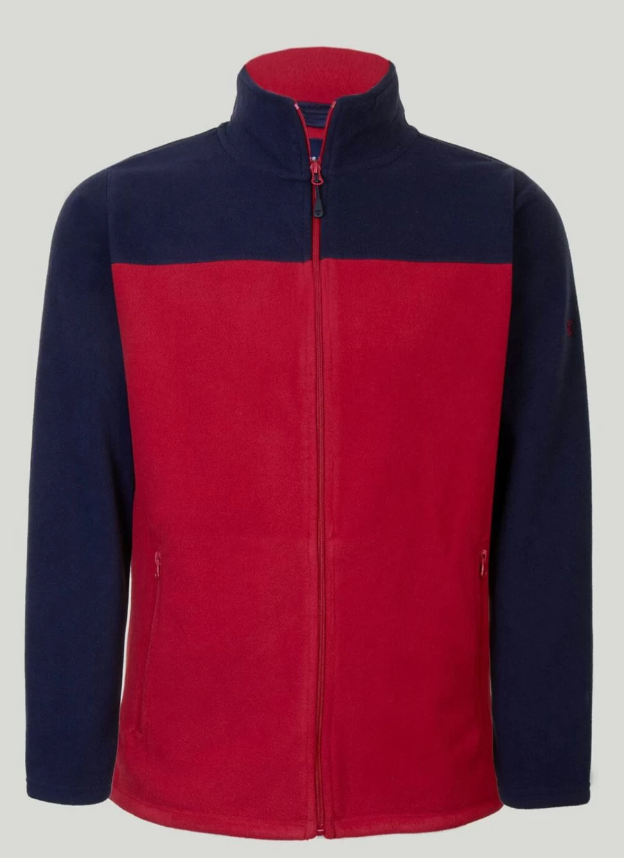 James Pringle Men's Contrast Fleece Jacket - Warm & Stylish Outerwear for Men