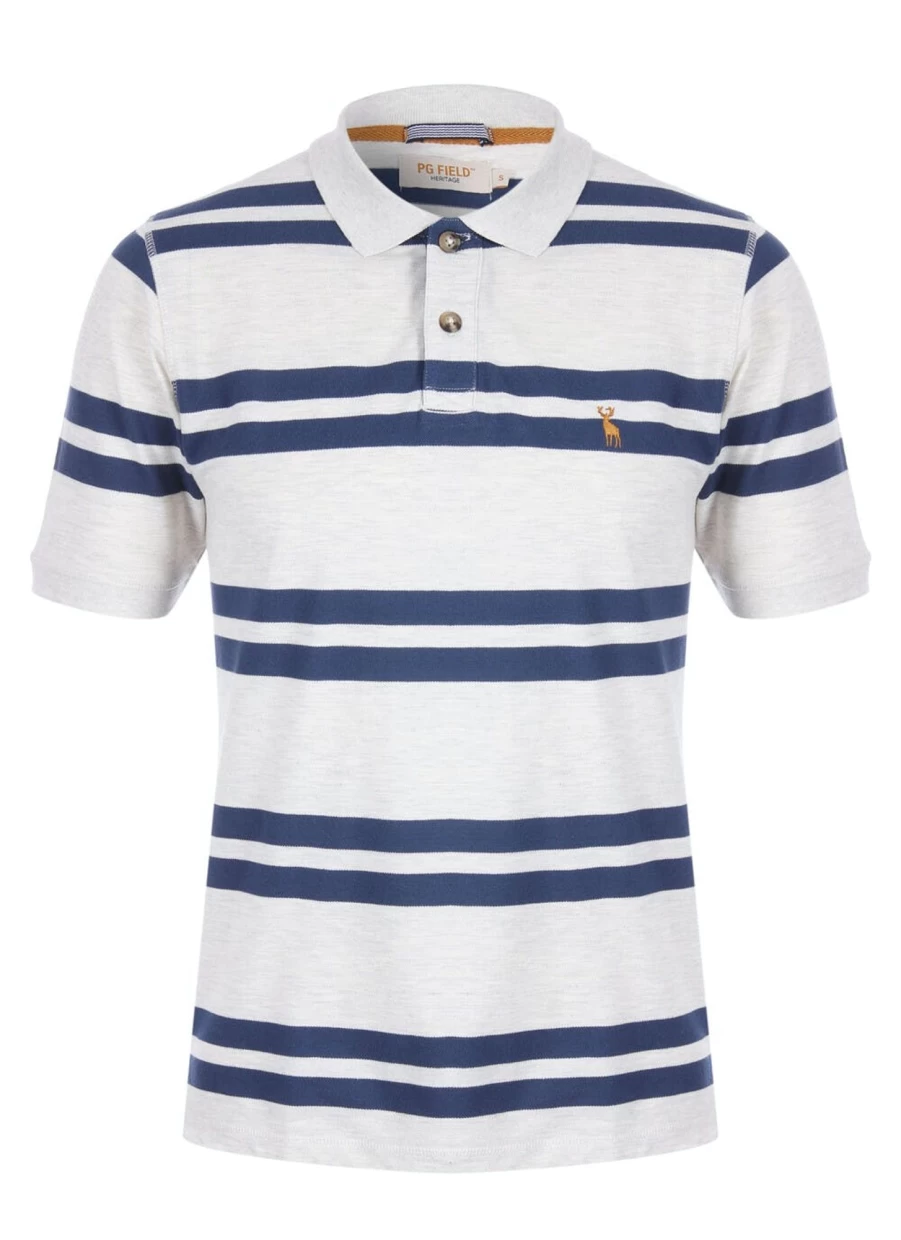 PG FIELD Men's Dark Classic Fit Polo Shirt - Premium Cotton Casual Top