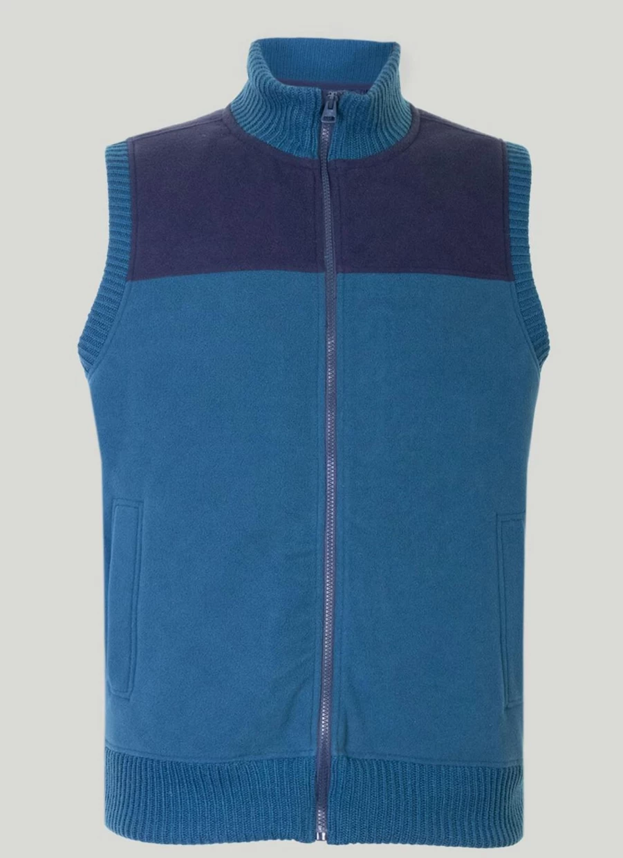 Men's James Pringle Fleece Gilet with Padding - Warm Quilted Vest for Winter