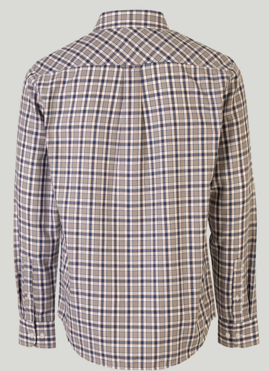 James Pringle Men's Classic Long Sleeve Checkered Shirt - Premium Tartan Plaid Button-Up for Casual & Formal Wear