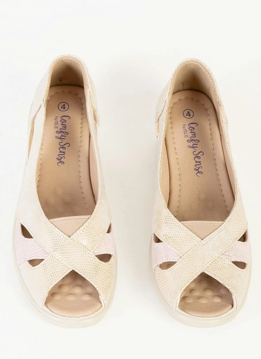 Comfy Sense Women's Peep Toe Shoes - Comfortable & Stylish Open Toe Footwear for Women