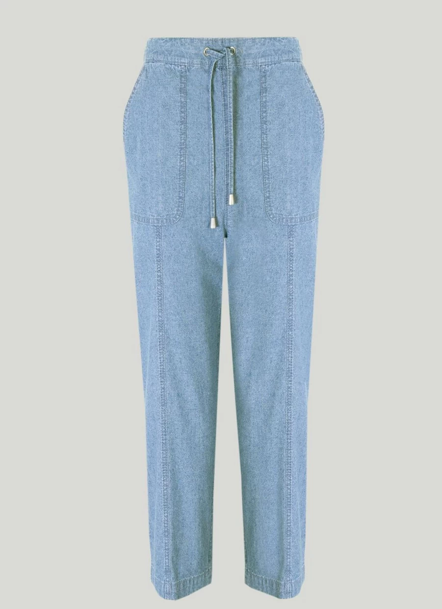 Isle Women's Chambray Trousers - Comfortable & Stylish Casual Pants