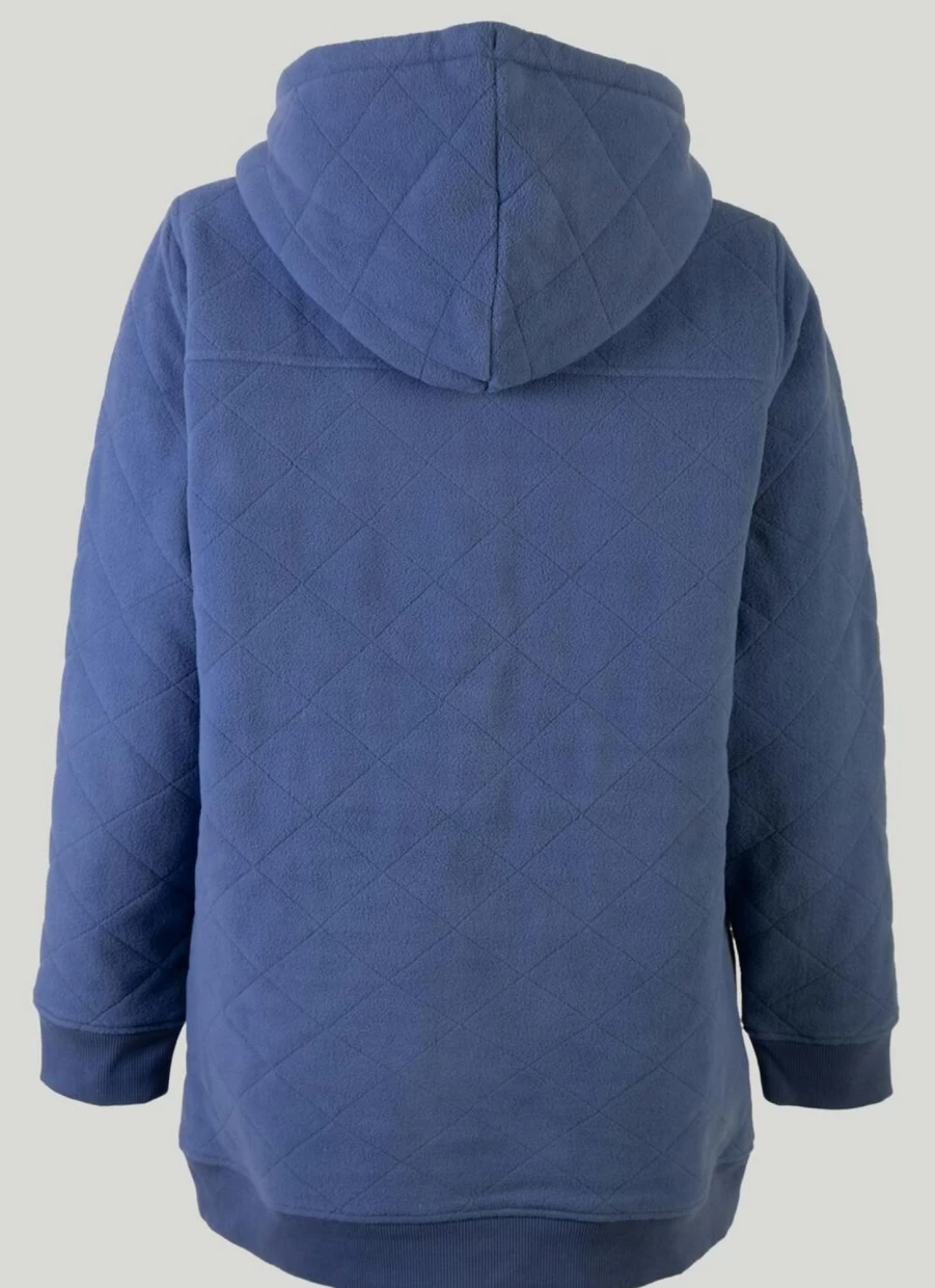 Country Rose Women's Blue Quilted Jacket - Stylish & Comfortable Outerwear