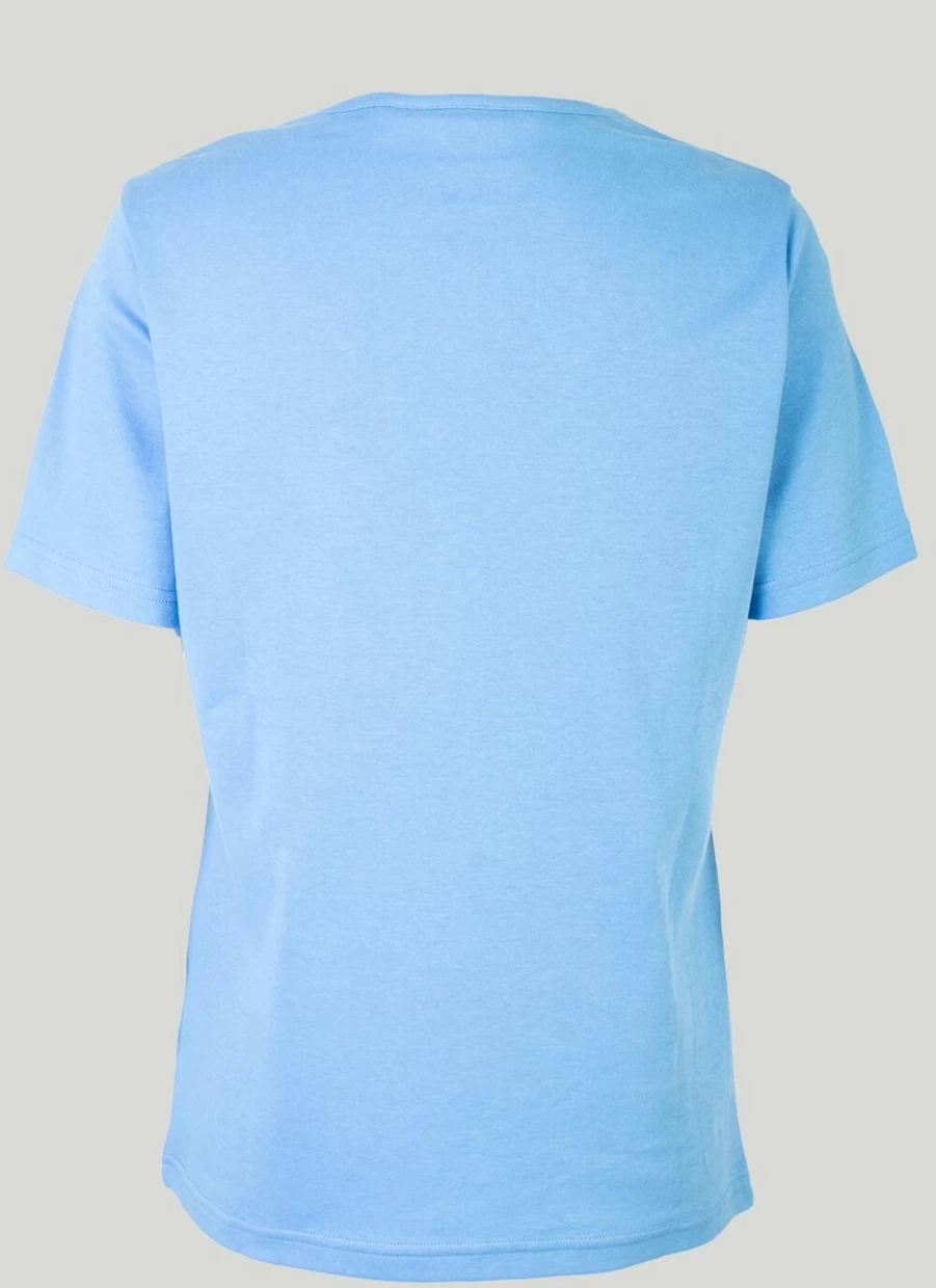 "Isle Women's Keyhole Neckline T-Shirt - Stylish Casual Top"