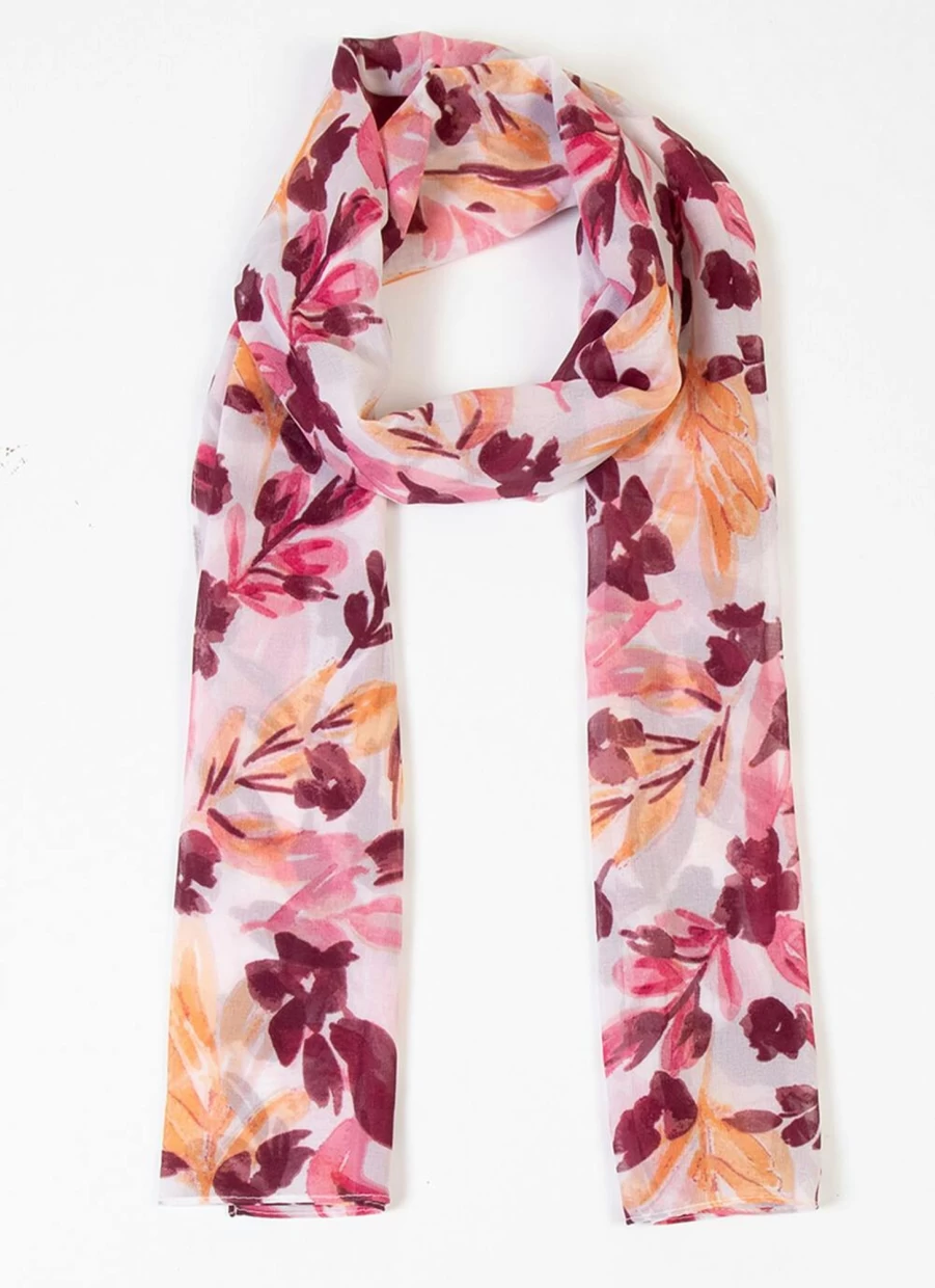 Isle Women's Floral Print Brush Scarf - Lightweight Fashion Accessory for Women