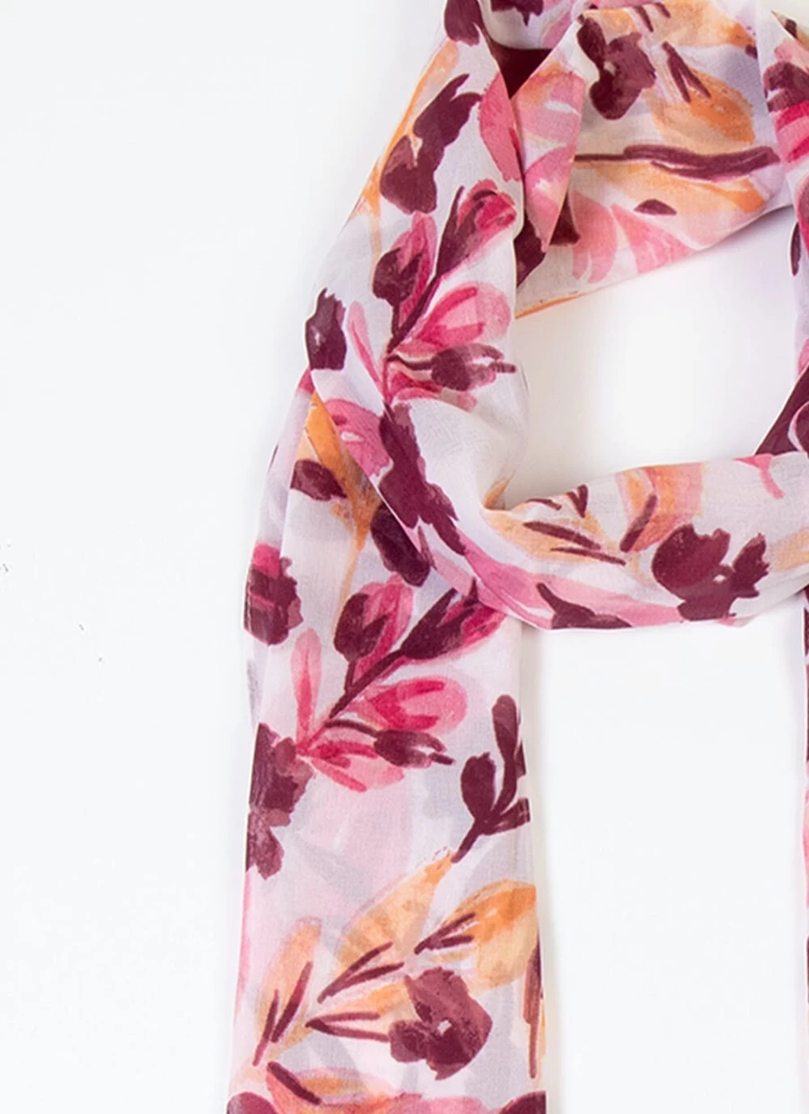 Isle Women's Floral Print Brush Scarf - Lightweight Fashion Accessory for Women