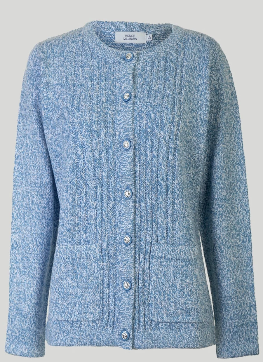Honor Millburn Women's Crew Neck Cardigan - Soft Knit Sweater for Comfort & Style